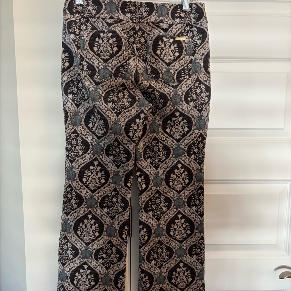 Spartina 449 Blue and Cream Patterned Cropped Pants - Picture 5 of 6